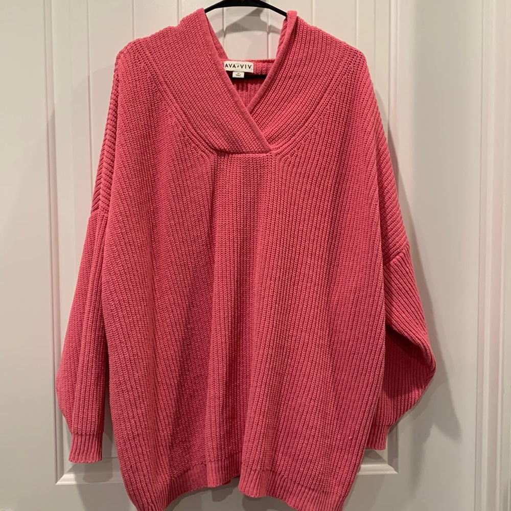 Ava & Viv Pink Sweater with Hood